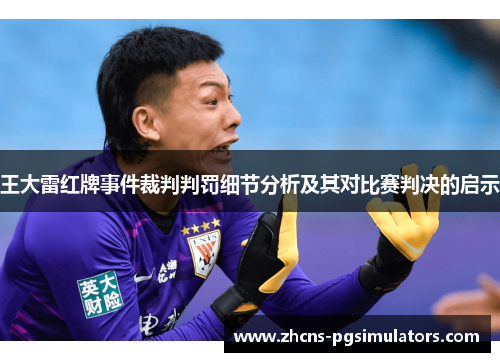 王大雷红牌事件裁判判罚细节分析及其对比赛判决的启示