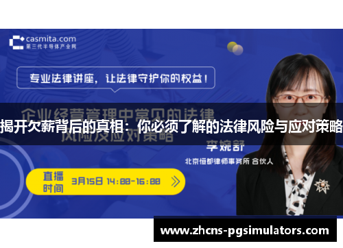 揭开欠薪背后的真相：你必须了解的法律风险与应对策略